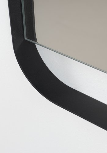 SPINDER DESIGN Rex L vgspejl, rektangulr - spejlglas og sort stl (175x46)