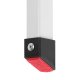 SONGMICS GSL03WT stige, 3 trinn, sklisikker matte, sammenleggbar, b�rbar - hvitt st�l