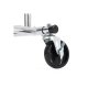 SONGMICS HSR12S Kraftig garderobestativ i metall 110 kg Kraftig klesstativ p� hjul Lengde 129-169 cm Krom