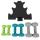 SONGMICS SYL612GN h�ndv�gt, m. stativ, sekskantet - mat lime, bl�gr�n og lysegr� neopren (2x1kg, 2x2kg, 2x3kg) (s�t med 6)
