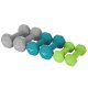 SONGMICS SYL612GN h�ndv�gt, m. stativ, sekskantet - mat lime, bl�gr�n og lysegr� neopren (2x1kg, 2x2kg, 2x3kg) (s�t med 6)