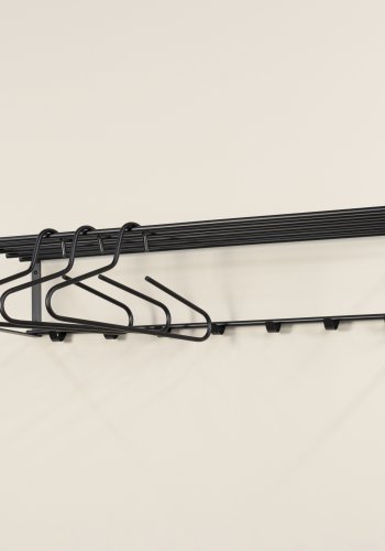 SPINDER DESIGN Rex 2 XL hattehylle, m. 7 kroker - svart stl (B:100)