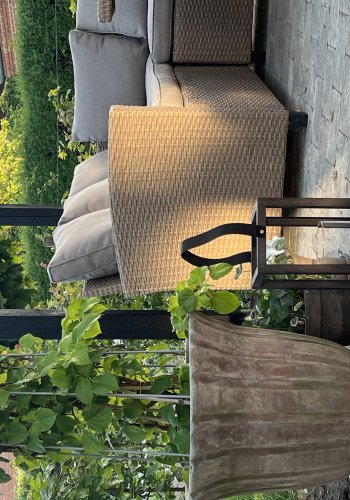 BLOOMINGVILLE Lyra Laterne mit Glas, Schwarz, Kiefer