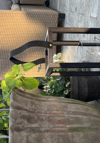 BLOOMINGVILLE Lyra Laterne mit Glas, Schwarz, Kiefer