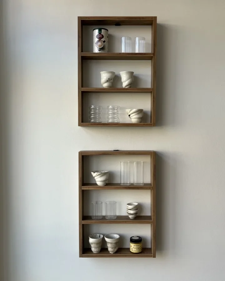 NORDVRK PR1 vegghylle - brun melamin