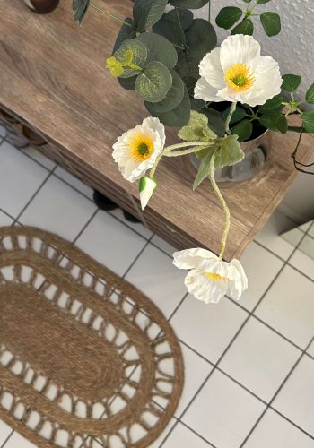 Hinsol L skoskab, m. 20 hyller - naturlig tre