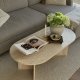 NORDV�RK Sable sofabord, oval - ru travertin melamin (119x60)