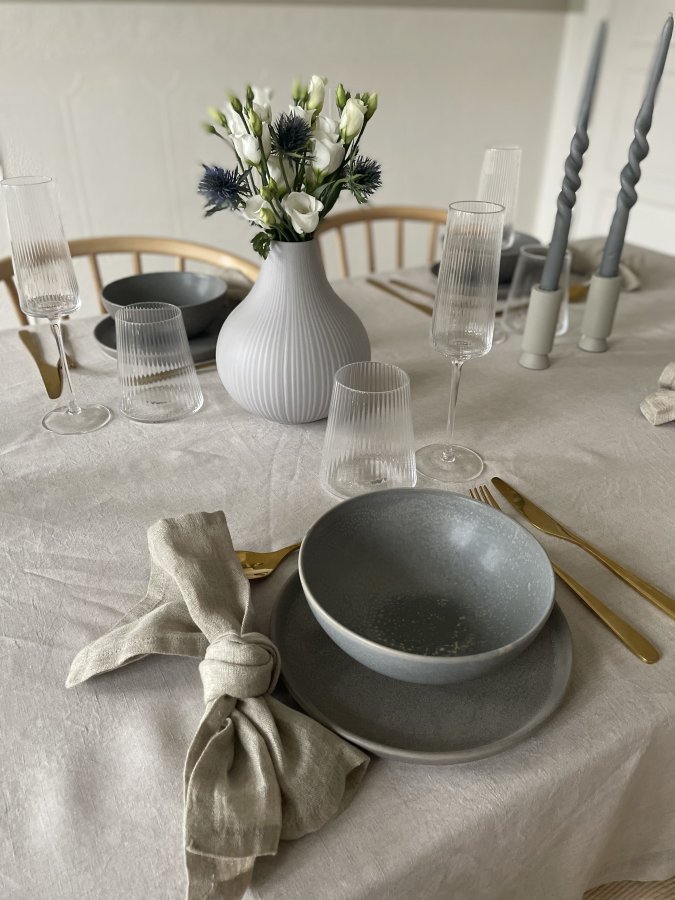 BLOOMINGVILLE Kendra Tallerken, Gr, Stentj, D: 20cm