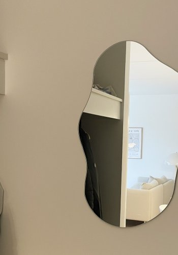 HOUSE NORDIC Palermo veggspeil, organisk - speilglass og aluminium (40x60)