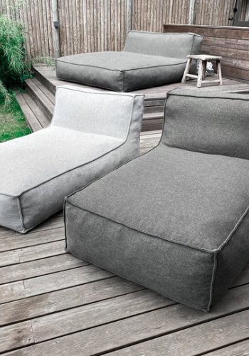 TROISPOMMESHOME Solseng - lysegrtt stoff (L:175cm)