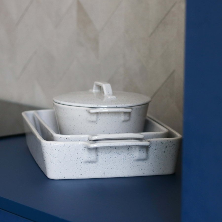 BROSTE COPENHAGEN Hasle ildfast form - lys gr steinty