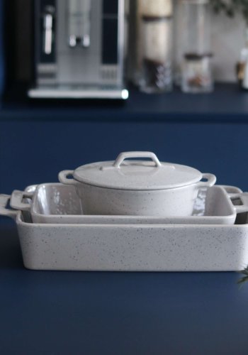 BROSTE COPENHAGEN Hasle ildfast form - lys gr steinty