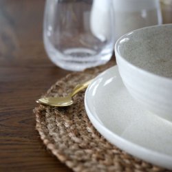 IB LAURSEN dkkeserviet - mrk natur jute ( 35)