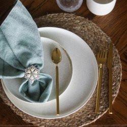 IB LAURSEN dkkeserviet - mrk natur jute ( 35)