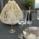 KARE DESIGN Hommage hvitvinsglass, med struktur og gullkant, hndlaget - klart glass (H:22)