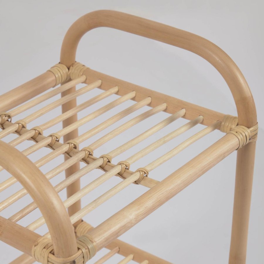 KAVE HOME Ormela reol - natur rattan (40x81)