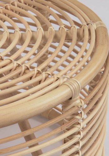 KAVE HOME Kohana sofabord, rundt - naturlig rotting (66)