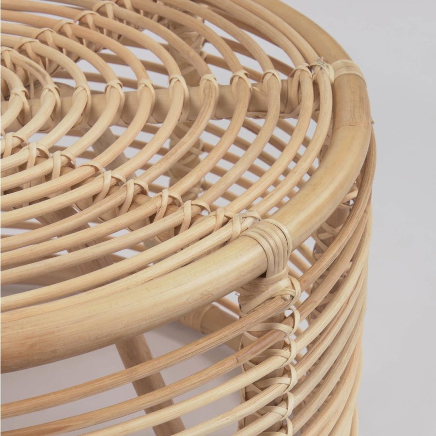 KAVE HOME Kohana sofabord, rundt - naturlig rotting (66)