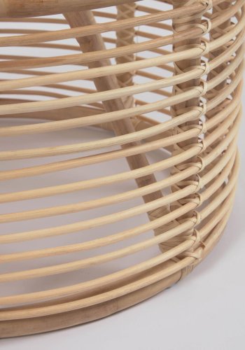 KAVE HOME Kohana sofabord, rundt - naturlig rotting (66)