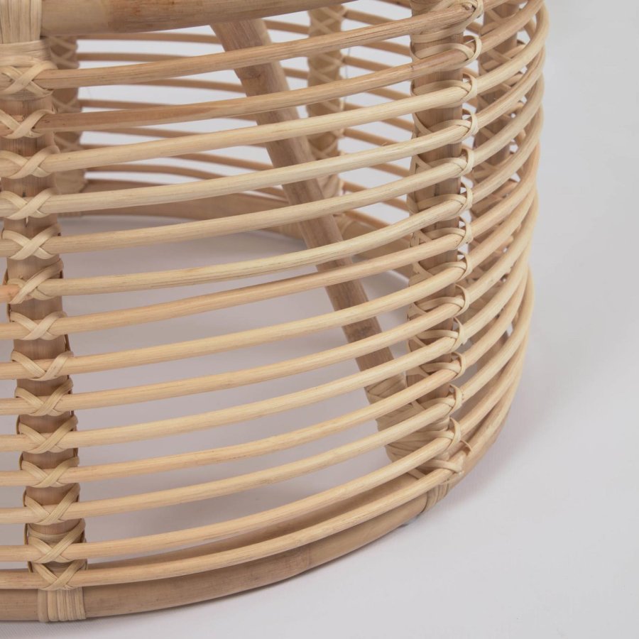 KAVE HOME Kohana sofabord, rundt - naturlig rotting (66)