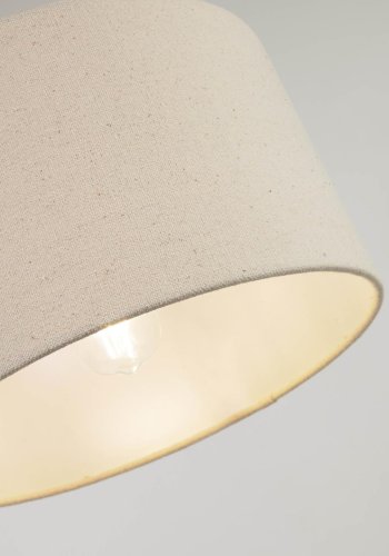 KAVE HOME Nazli lampeskjerm - beige lin og metall (50)