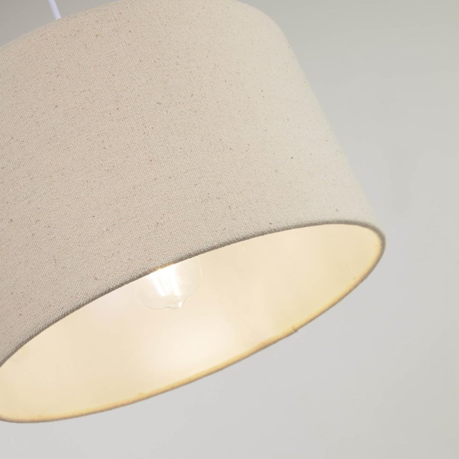 KAVE HOME Nazli lampeskjerm - beige lin og metall (50)