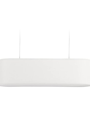 KAVE HOME Palette taklampa - vit linne och metall (20x75)