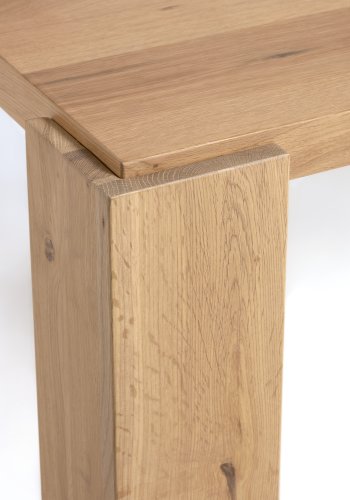 KAVE HOME Deyanira spisebord, rektangulrt - naturlig eikefiner og eiketre (200x100)