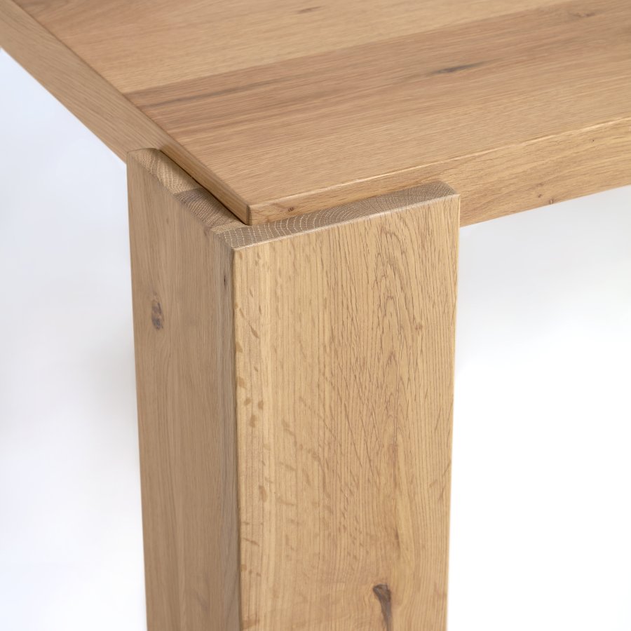 KAVE HOME Deyanira spisebord, rektangulrt - naturlig eikefiner og eiketre (200x100)