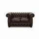 HAGA Liverpool 2-sits Chesterfield Soffa - Oxblodsl�der