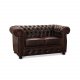 HAGA Liverpool 2-sits Chesterfield Soffa - Oxblodsl�der