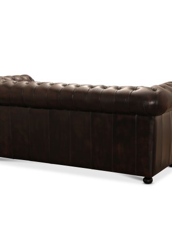 Liverpool 3 seter chesterfield sofa - brun