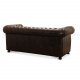 Liverpool 3 seter chesterfield sofa - brun