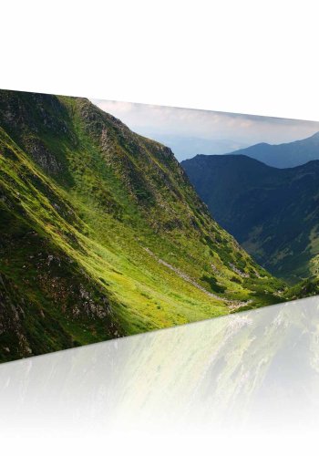 ARTGEIST In the valley of the mountain bild - flerfrgad canvastavla (40x120)