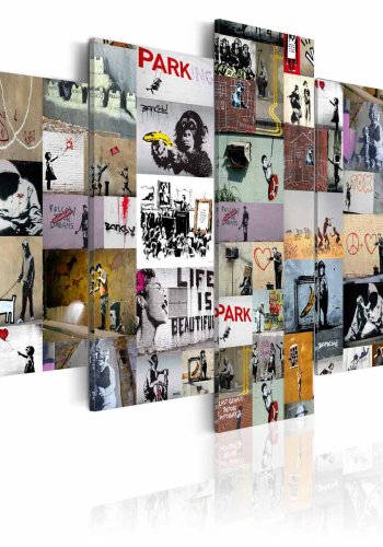 ARTGEIST Art of Collage Banksy IV billede - multifarvet print, 2 strrelser