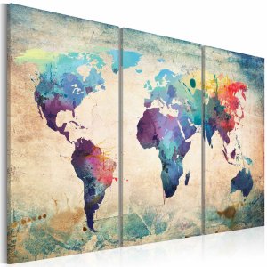 ARTGEIST Rainbow Triptych billede - multifarvet print, 2 st�rrelser