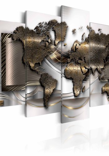 ARTGEIST World breeze billede - guld/s�lv/bronze print, 2 st�rrelser