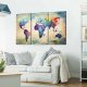 ARTGEIST Rainbow Triptych billede - multifarvet print, 2 st�rrelser