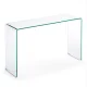 KAVE HOME Burano konsollbord, rektangulrt - klart glass (125x40)