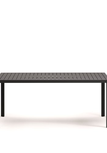 KAVE HOME Culip hagebord, rektangulrt - gr aluminium (180x90)