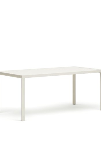KAVE HOME Culip hagebord, rektangulrt - hvit aluminium (180x90)