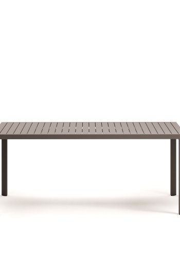 KAVE HOME Culip hagebord, rektangulrt - brunt aluminium (180x90)