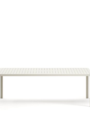 KAVE HOME Culip hagebord, rektangulrt - hvit aluminium (220x100)