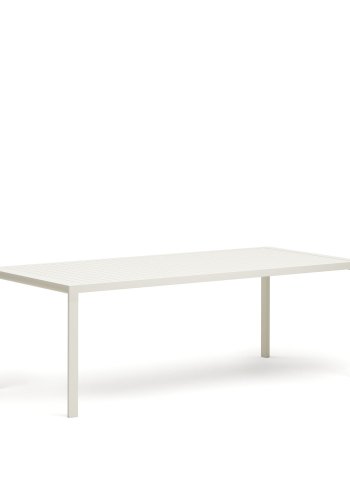 KAVE HOME Culip hagebord, rektangulrt - hvit aluminium (220x100)