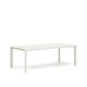 KAVE HOME Culip hagebord, rektangulrt - hvit aluminium (220x100)