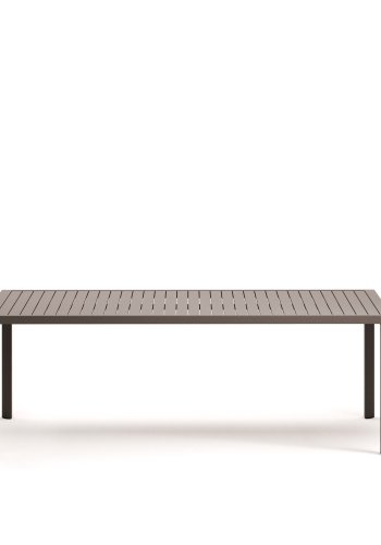 KAVE HOME Culip hagebord, rektangulrt - brunt aluminium (220x100)