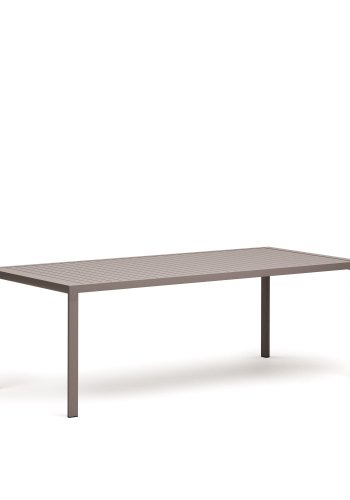 KAVE HOME Culip hagebord, rektangulrt - brunt aluminium (220x100)