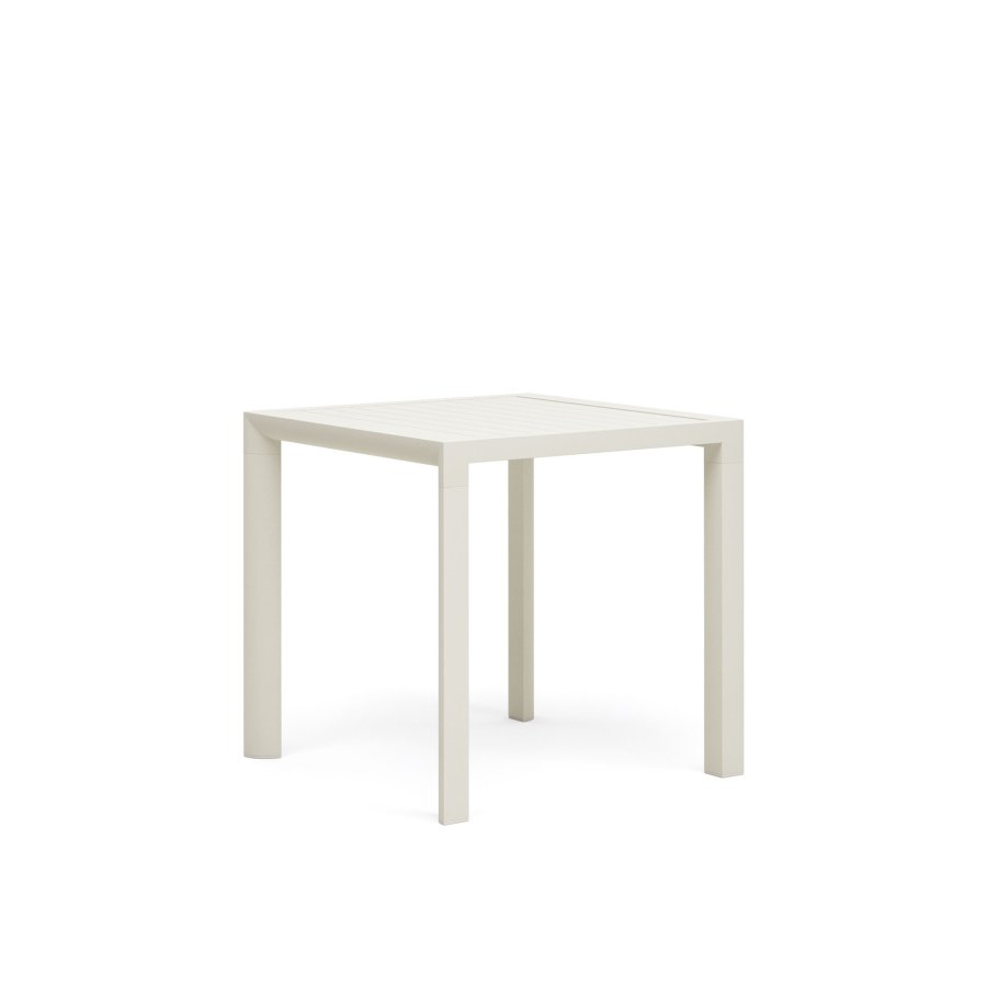 KAVE HOME Culip hagebord, firkantet - hvit aluminium (77x77)