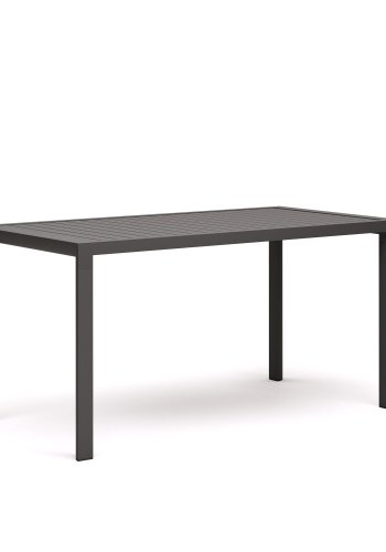 KAVE HOME Culip hagebord, rektangulrt - gr aluminium (150x77)