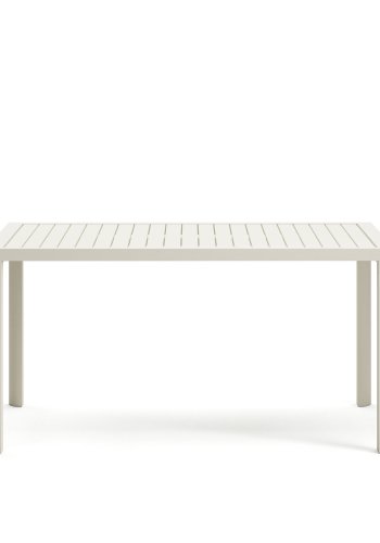KAVE HOME Culip hagebord, rektangulrt - hvit aluminium (150x77)